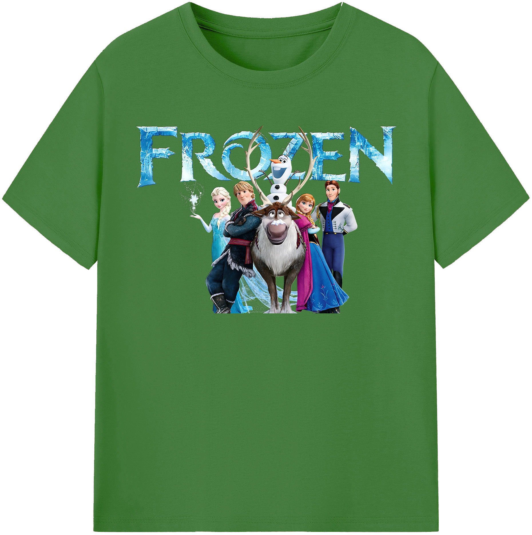（画像用） アナと雪の女王 アンナ エルサ Frozen Anna Elsa レディースカジュアルプリントTシャツ（綿100％）